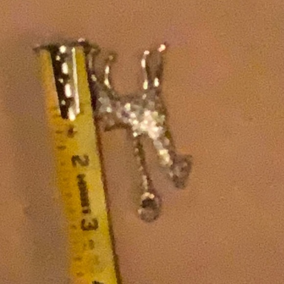 Maurice Milleur Carousel Giraffe Ornament Pendant Silver-Tone Metal Hand Crafted - Picture 5 of 7